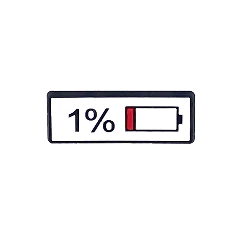 1% iphone battery #G23