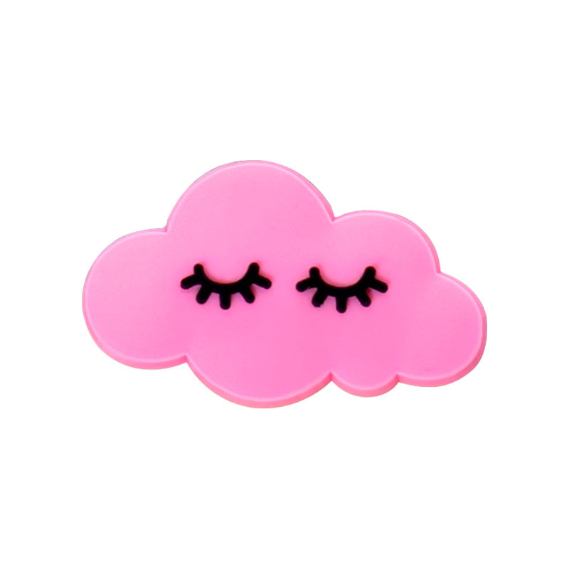 Pink cloud with lashes #N21